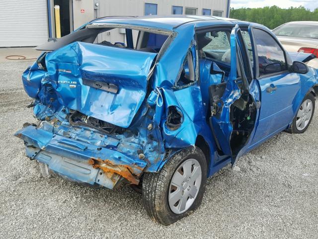 1FAFP34N37W320732 - 2007 FORD FOCUS ZX4 BLUE photo 4