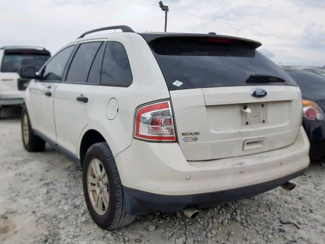 2FMDK3GC6ABA56422 - 2010 FORD EDGE SE WHITE photo 3