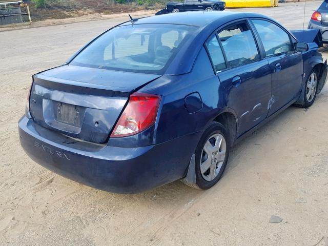 1G8AJ58FX7Z117348 - 2007 SATURN ION LEVEL BLUE photo 4
