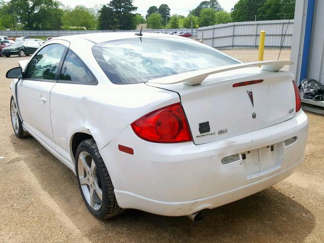 1G2AT18H397261188 - 2009 PONTIAC G5 GT WHITE photo 3