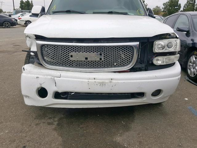 1GKFK66U46J114706 - 2006 GMC YUKON XL D WHITE photo 9