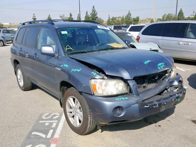 JTEGW21A570018838 - 2007 TOYOTA HIGHLANDER BLUE photo 1