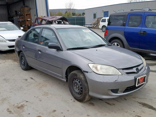 1HGES16305L009781 - 2005 HONDA CIVIC DX V GRAY photo 1