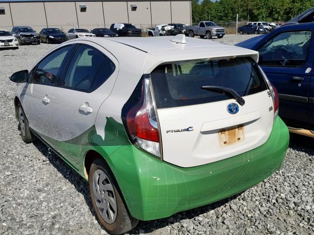 JTDKDTB36F1112892 - 2015 TOYOTA PRIUS C TWO TONE photo 3