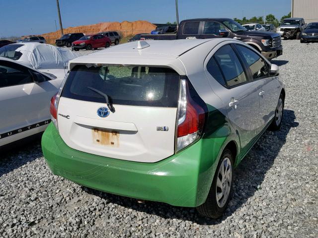 JTDKDTB36F1112892 - 2015 TOYOTA PRIUS C TWO TONE photo 4