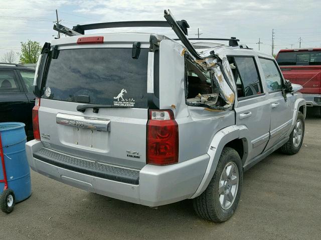 1J8HG58246C165003 - 2006 JEEP COMMANDER SILVER photo 4