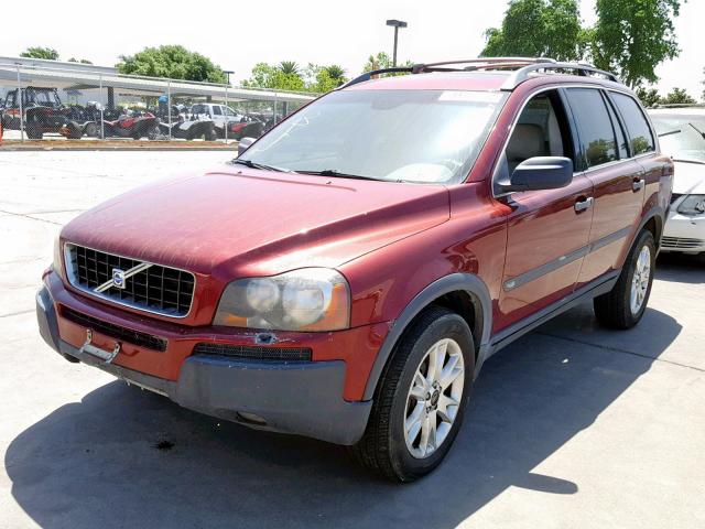 YV1CZ91H341077662 - 2004 VOLVO XC90 T6 RED photo 2