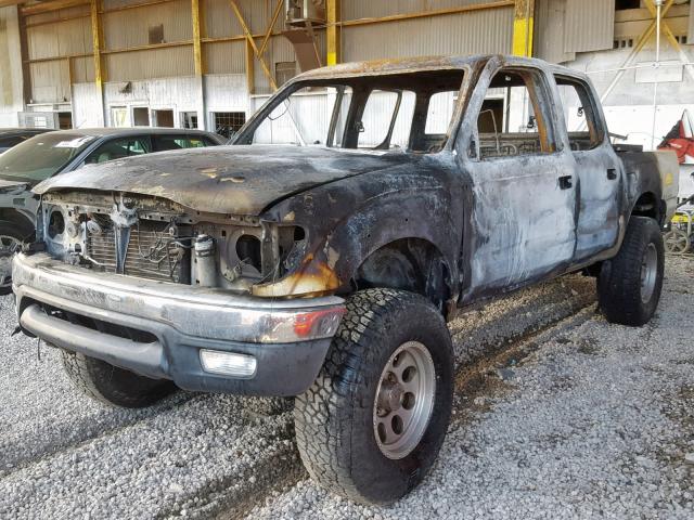 5TEHN72N44Z405404 - 2004 TOYOTA TACOMA DOU BURN photo 2