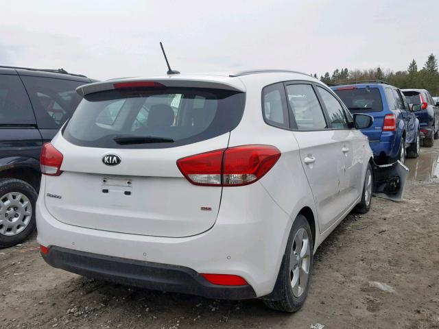 KNAHT8A33G7163550 - 2016 KIA RONDO WHITE photo 4