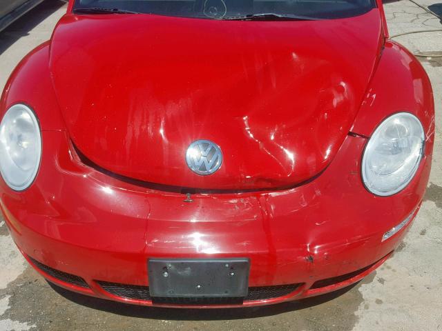 3VWPW31C68M526789 - 2008 VOLKSWAGEN NEW BEETLE წითელი ფოტო 7