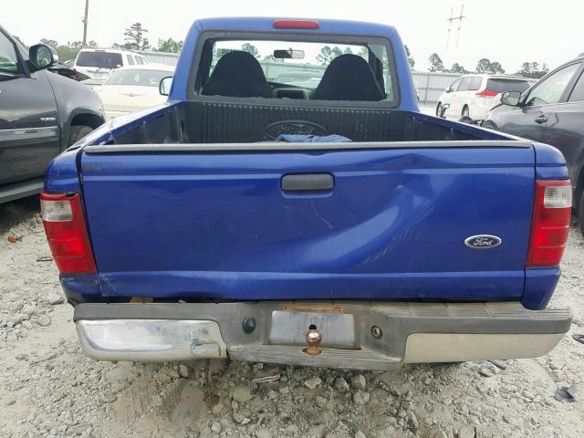 1FTYR10D13PB78190 - 2003 FORD RANGER BLUE photo 6