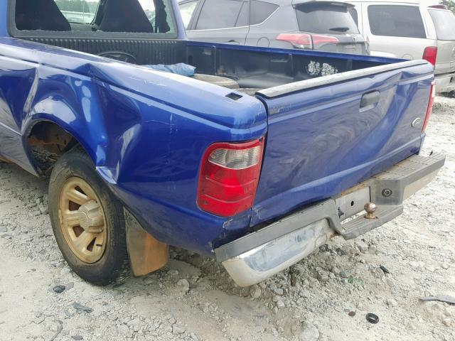 1FTYR10D13PB78190 - 2003 FORD RANGER BLUE photo 9