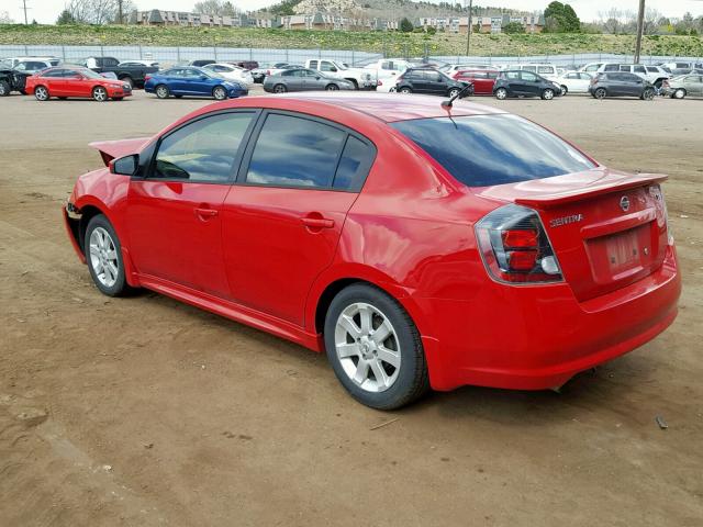 3N1AB6AP4CL744935 - 2012 NISSAN SENTRA 2.0 RED photo 3