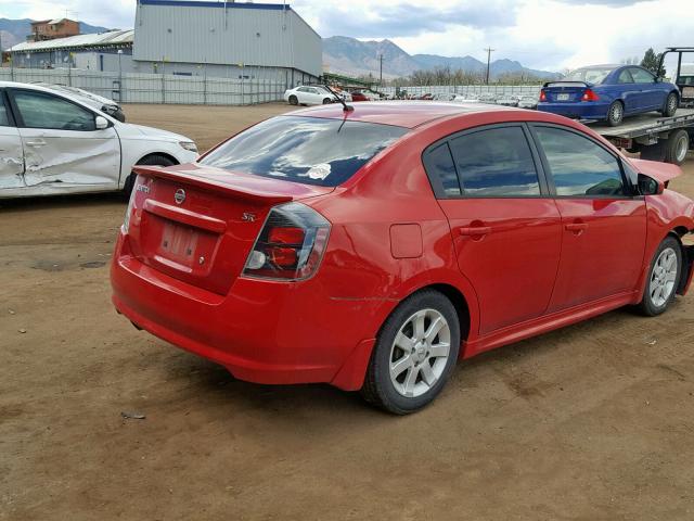 3N1AB6AP4CL744935 - 2012 NISSAN SENTRA 2.0 RED photo 4