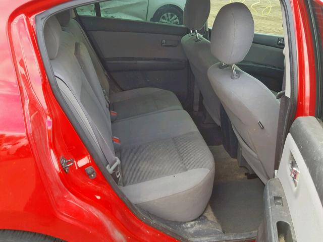 3N1AB6AP4CL744935 - 2012 NISSAN SENTRA 2.0 RED photo 6