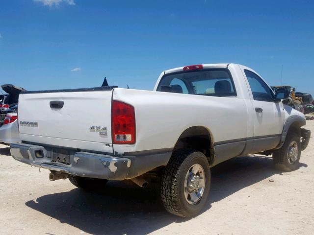3D7KU26D74G161682 - 2004 DODGE RAM 2500 S თეთრი ფოტო 4
