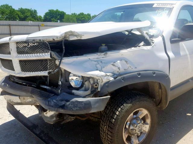3D7KU26D74G161682 - 2004 DODGE RAM 2500 S თეთრი ფოტო 9