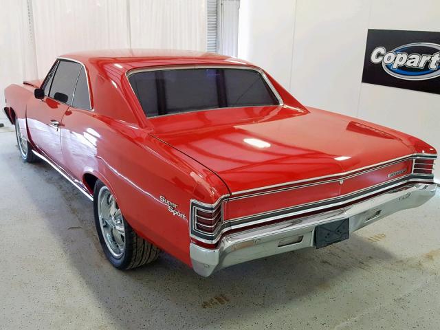 136177B130561 - 1967 CHEVROLET CHEVELL SS RED photo 3