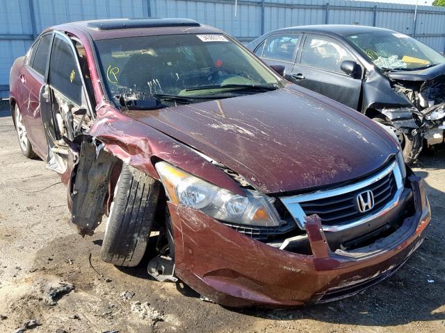 1HGCP2F81AA069357 - 2010 HONDA ACCORD EXL BURGUNDY photo 1