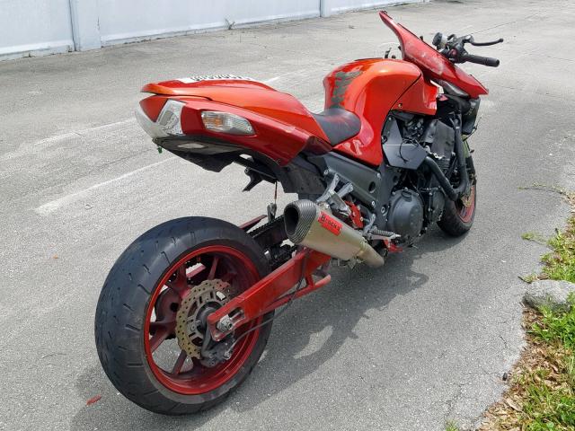 JKBZXNC13BA027622 - 2011 KAWASAKI ZX1400 C RED photo 4