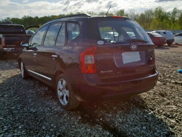 KNAFG526587191774 - 2008 KIA RONDO LX BLACK photo 3