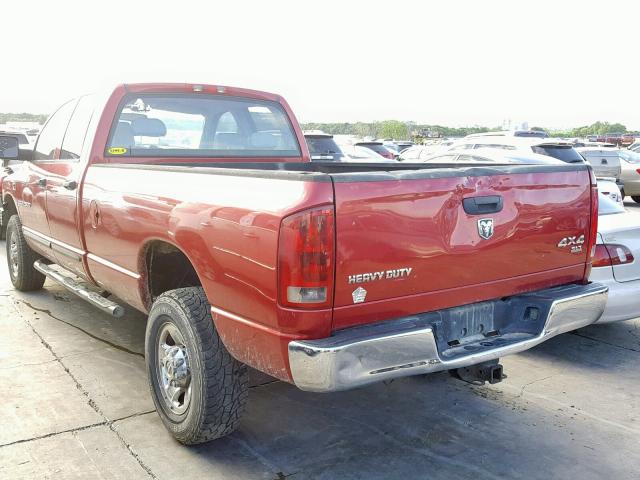1D7KS28C36J141246 - 2006 DODGE RAM 2500 S წითელი ფოტო 3