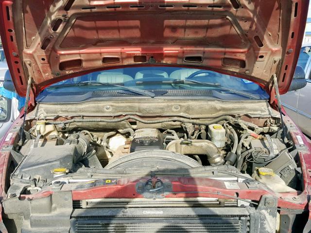 1D7KS28C36J141246 - 2006 DODGE RAM 2500 S წითელი ფოტო 7