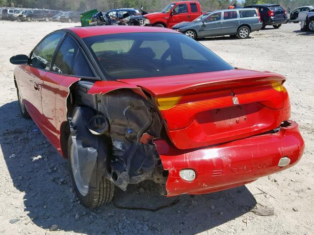 1G8ZY12702Z257605 - 2002 SATURN SC2 RED photo 3