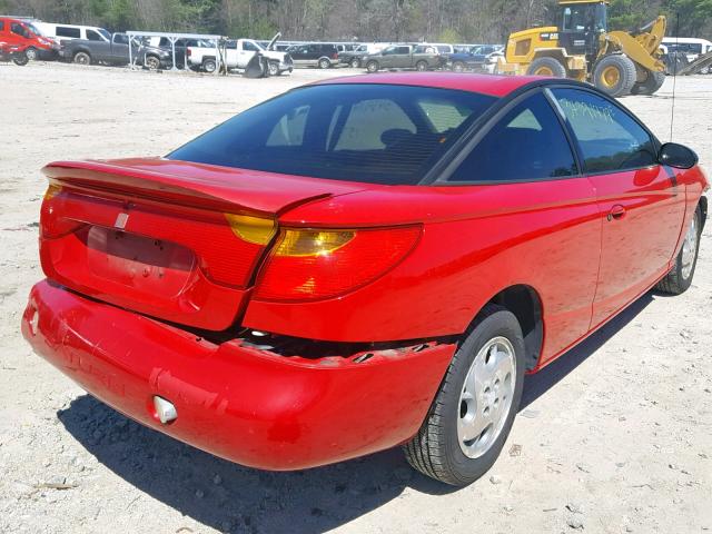 1G8ZY12702Z257605 - 2002 SATURN SC2 RED photo 4