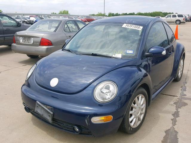 3VWCK31C44M404338 - 2004 VOLKSWAGEN NEW BEETLE Mavi foto 2