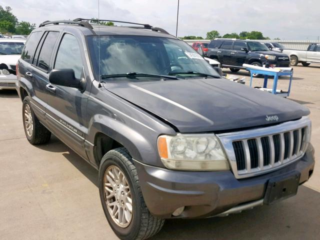 1J4GX58J24C221795 - 2004 JEEP GRAND CHER GRAY photo 1