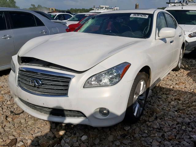 JN1BY1AR9BM371497 - 2011 INFINITI M37 X WHITE photo 2