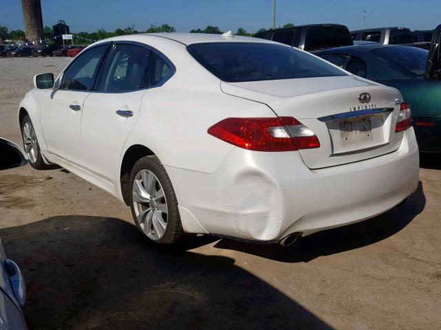 JN1BY1AR9BM371497 - 2011 INFINITI M37 X WHITE photo 3