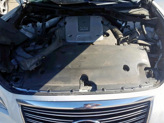 JN1BY1AR9BM371497 - 2011 INFINITI M37 X WHITE photo 7