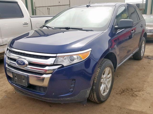 2FMDK3GC7BBA53594 - 2011 FORD EDGE SE BLUE photo 2