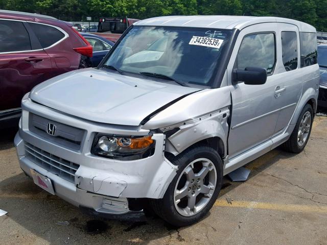 5J6YH18967L005484 - 2007 HONDA ELEMENT SC SILVER photo 2