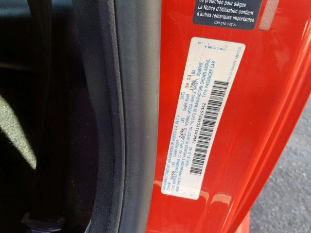 3VWCM31Y04M319342 - 2004 VOLKSWAGEN NEW BEETLE Qırmızı foto 10