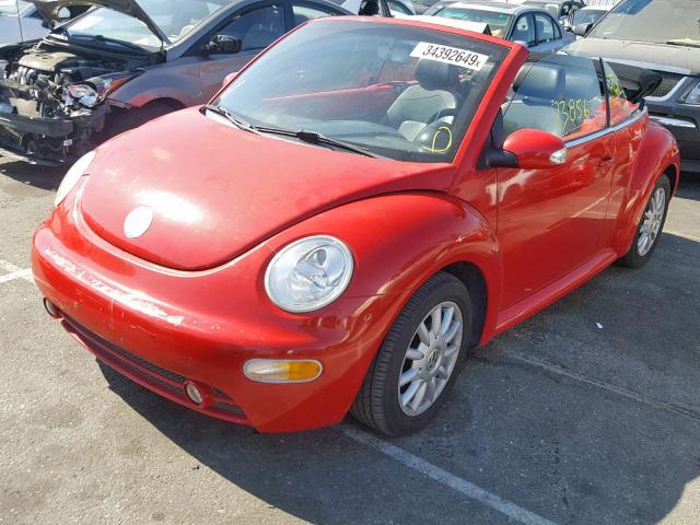 3VWCM31Y04M319342 - 2004 VOLKSWAGEN NEW BEETLE Qırmızı foto 2