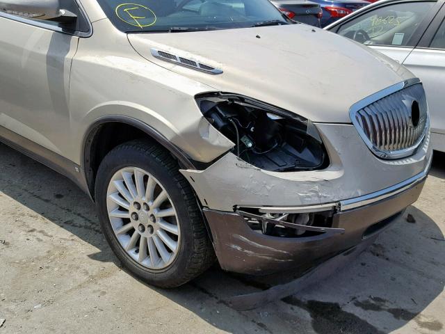 5GAER23728J111575 - 2008 BUICK ENCLAVE CX GOLD photo 9