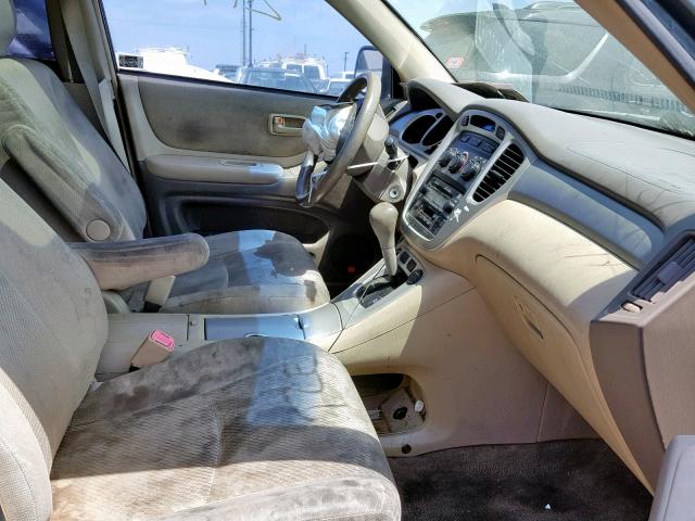 JTEDP21A750079749 - 2005 TOYOTA HIGHLANDER GREEN photo 5