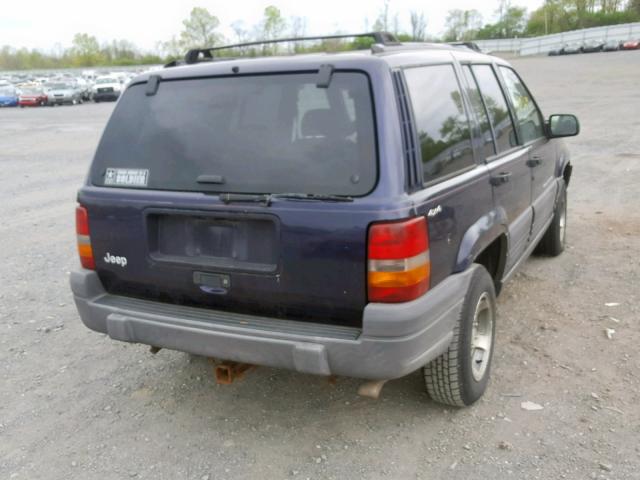 1J4GZ58S6VC633576 - 1997 JEEP GRAND CHER BLUE photo 4