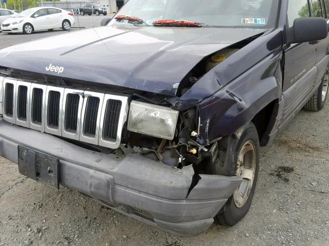 1J4GZ58S6VC633576 - 1997 JEEP GRAND CHER BLUE photo 9