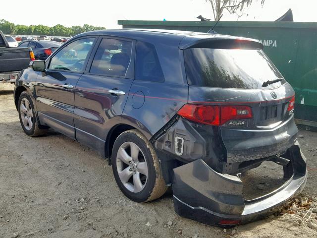 5J8TB18577A010009 - 2007 ACURA RDX TECHNO GRAY photo 3