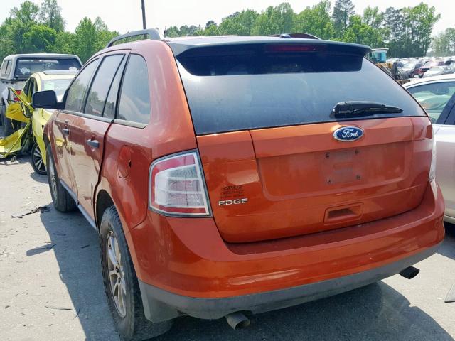 2FMDK36CX8BA91797 - 2008 FORD EDGE SE ORANGE photo 3