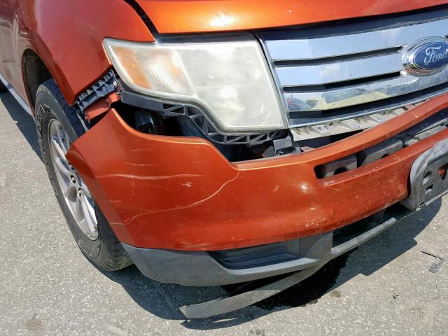 2FMDK36CX8BA91797 - 2008 FORD EDGE SE ORANGE photo 9