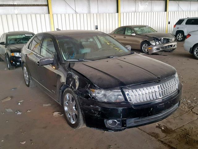 3LNHM28T27R614619 - 2007 LINCOLN MKZ BLACK photo 1