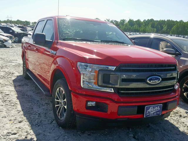 1FTEW1CP1JFE57143 - 2018 FORD F150 SUPER RED photo 1