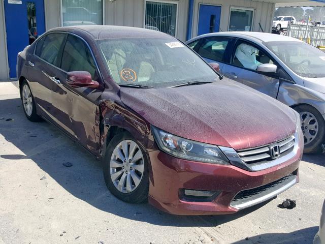 1HGCR2F84EA097492 - 2014 HONDA ACCORD EXL BURGUNDY photo 1