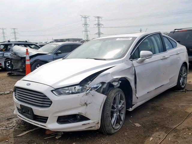 3FA6P0K91FR126819 - 2015 FORD FUSION TIT WHITE photo 2