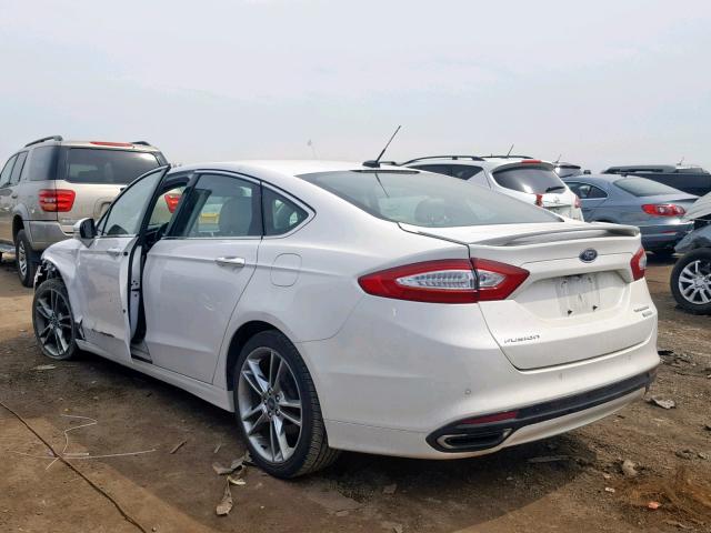 3FA6P0K91FR126819 - 2015 FORD FUSION TIT WHITE photo 3